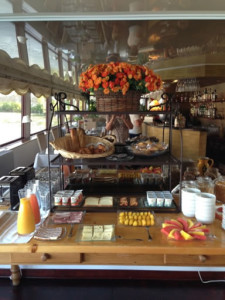 A typical breakfast buffet aboard Le Phenicien. Of course, fresh croissants daily!